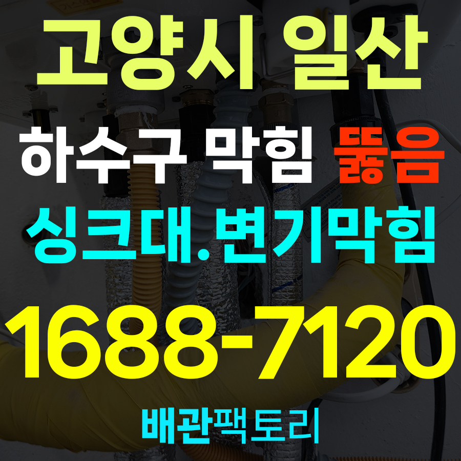 일산하수구막힘
